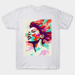 Abstract pop art style woman T-Shirt